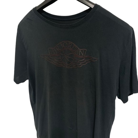 Air Jordan Mens Jumpman Logo Black Dri-Fit Cotton T-Shirt Size XXL - Picture 2 of 5